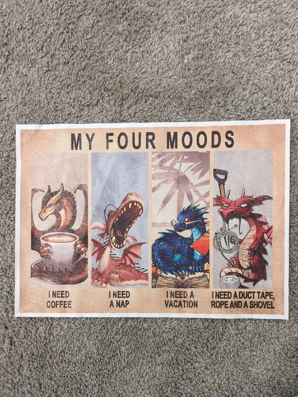 "My 4 Moods" Wall Sign